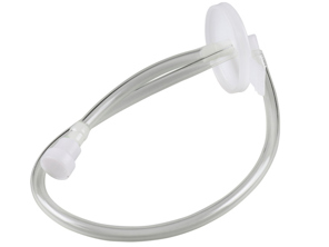 Dop en slang van watertankreservoir. Porsche 911 63-68 / 356 B/C - 90162872320, 64462872107 - 1698650500, 644-628-721-07