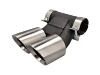 DesignTek Exhaust tail pipes brushed finish for Porsche 982 / 982C - 982251187H, 982251187N, 982251187L, 982251187R, 982251187G, 982251187J, 982251187Q, 982251187K, 982251187P
