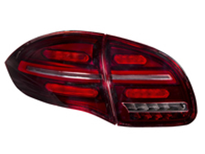 Clear / Red Lens & Black Base Tail Light / Lamps Kit. Porsche Cayenne 958 2012-14 - 95804490026