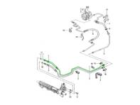 动力转向压力管路,左舵车型。保时捷 986 Boxster / 996 1999-05 - 99634745112, 99634745109, 99634745110 动力转向压力管路,左舵车型。保时捷 986 Boxster / 996 1999-05 - 99634745112, 99634745109, 99634745110