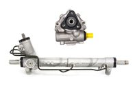 Steering rack and power steering pump set. Porsche 986 Boxster / 996 Carrera RHD (Right Hand drive) - 411091500322, 99631405002, 99631405003, 99631402004, 99631402005, 99731402000, 99634701210, 99634701208, 99634701205, 96347012087, 99634701204, 99634701207, 99634701206