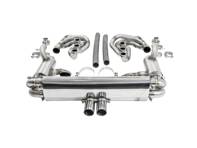 CARGRAPHIC GT Sportauspuffanlage mit ID45 GT Krümmer, Heizung, ohne Klappen, GT3-Optik. Passend für Porsche 964 Carrera 2/4/RS - 96411104504, 96411104605, 96411104502, 96421103905, 96421103932, 96421104004