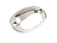 Housing number plate lamp, Chrome. Porsche 356B / 356C - 64463160505 - 1695650900