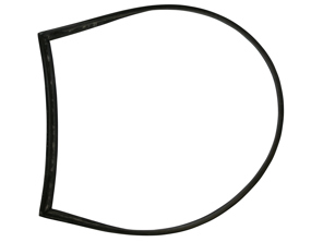 Junta de ventana trasera (interior). Porsche 356 Coupé - 64454390500, 64454390300, 64454390400 - 356100, 356101, 1686000370, 1686000380