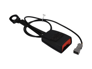 Verriegelung des vorderen Sicherheitsgurtschlosses mit Druckknopf. Porsche 991 / Boxster / Cayman RHD - 99180318402, 99180318305