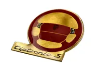 Pin Badge 'Steering wheel - tiptronic S' Gold/Red