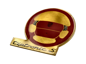 Pin's Badge 'Volant - tiptronic S' Or/Rouge