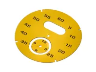 Cadran du chrono sport, Speed Yellow. Porsche 997 / 991 / Boxster / Cayman / Panamera - 97641997051