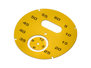 Sport chrono instrument face, Speed Yellow. Porsche 997 / 991 / Boxster / Cayman / Panamera - 97641997051