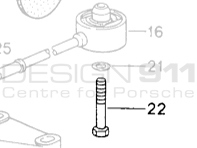 Gearbox Bracket Hexagon-Head Bolt.  Porsche 993 C2 - 90008203409