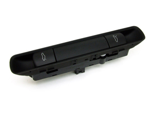 Schakelpaneel motorkap en achterklepopener. Porsche 987 Boxster / 987C Cayman / 997 - 99761310502A05, 99761310501A05, 99761310500A05, 99761310502, 99761310501, 99761310500, 99761310503A05 - URO-015140, KD-299