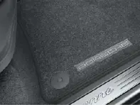 Floor mats with Nubuck edging 'Climatronic'. Porsche 958 Cayenne  RHD - Right hand drive - 95804480062