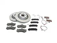 FRONT Brake disc rotor 380mm & Brake pads. Porsche 997 GT3 2010>> Zimmermann FORMULA Z - 99735140991, 99735141091 - 460.1551.70, 460.1550.70