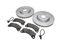 Front brakes disc Ø: 350 mm and brake pads package Porsche Macan 3.0L - 95B615301T, 95B615302R, 971698151AD, 95B907253
