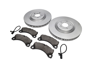 Front brakes disc Ø: 350 mm and brake pads package Porsche Macan 3.0L - 95B615301T, 95B615302R, 971698151AD, 95B907253