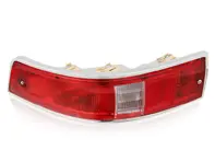 Knipperlichteenheid achter & lens in metaal (SWB). Porsche 911/912 1963-68 VS - 90163140401, 90163140301