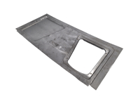 Targa VIN del telaio anteriore, con rinforzi centrali. Porsche 356 T5 - 64450103505, PP158T5, P158T5