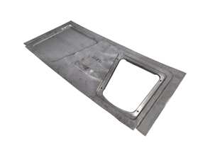 Front frame VIN plate, with centre braces. Porsche 356 T5 - 64450103505, PP158T5, P158T5
