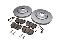 Paquete de pastillas y discos de freno delanteros. Porsche Cayenne 957 TURBO S - 95535140161, 95535140261, 95535193952, 95561236552, N90685403