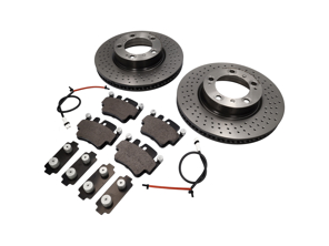 VORDERE Bremsbeläge und Bremsscheibenpaket für Porsche Boxster 986 S - 99635140501, 99635140601, 99635294904