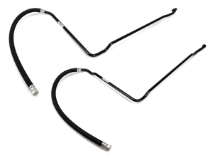 Set di 2 tubi dell'olio (mandata e ritorno) dal radiatore anteriore al termostato. Porsche 964 1989-94 - 96420713304, 96420713301, 96420713303, 96420713305, 96420713505 - 96420713304, 96420713301, 96420713303, 96420713305