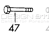 Schokdemper zeskantbout. Porsche 911/912 - 90008211002