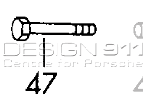 Boulon à tête hexagonale d'amortisseur. Porsche 911/912 - 90008211002